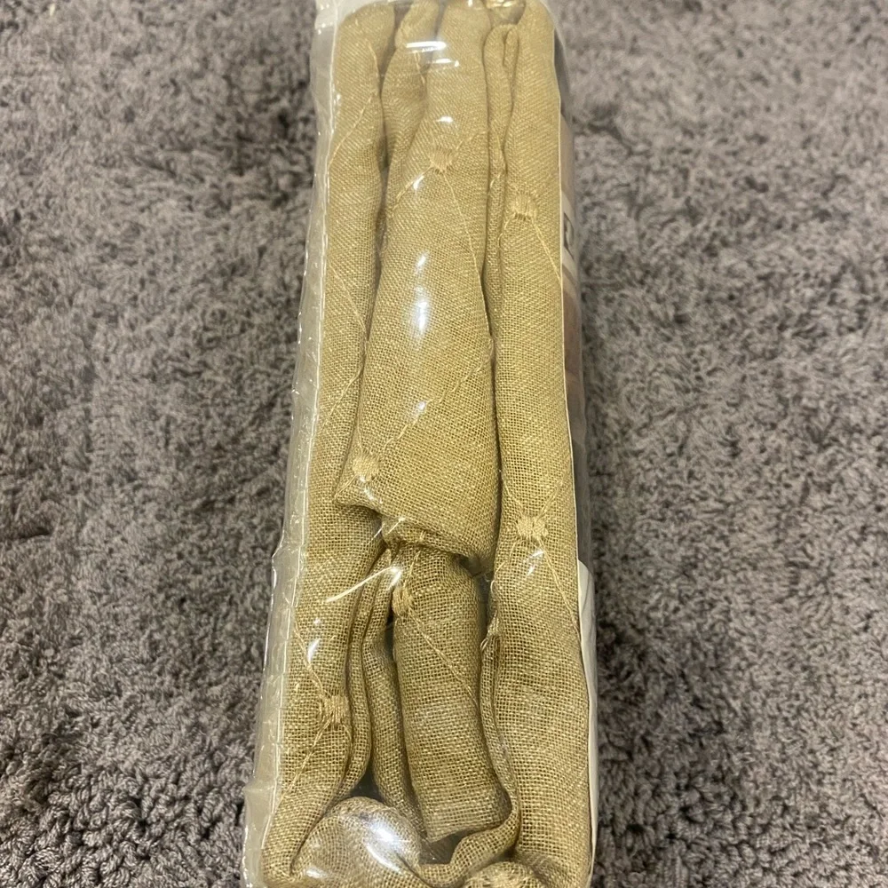 One Rod Pocket Door Panel-Parchment